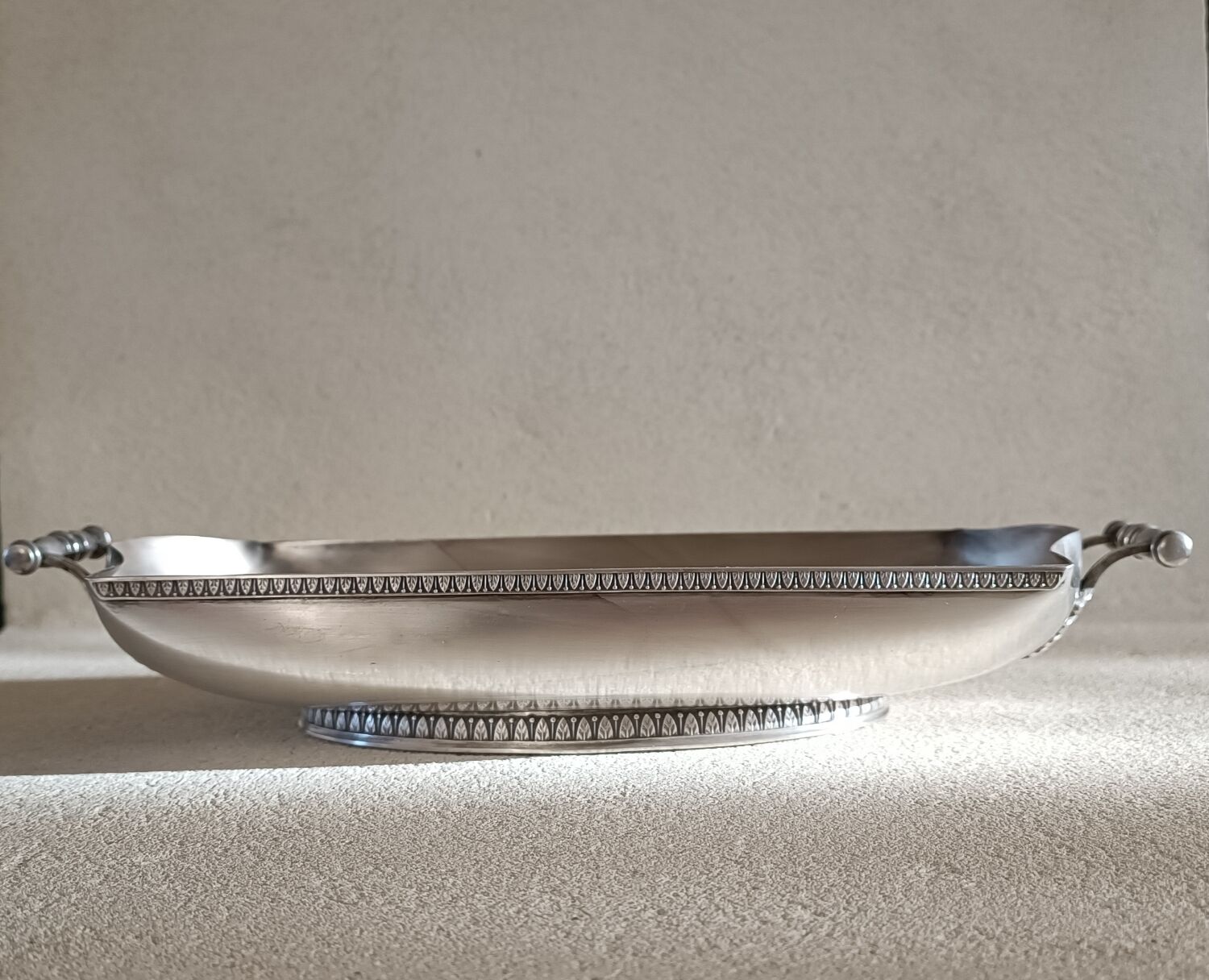 Silver metal basket signed Roux Marquiand