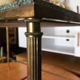 Marble and brass pull out tables