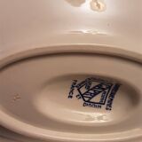 Sarreguemines faience sauce boat, capri reserve casino model