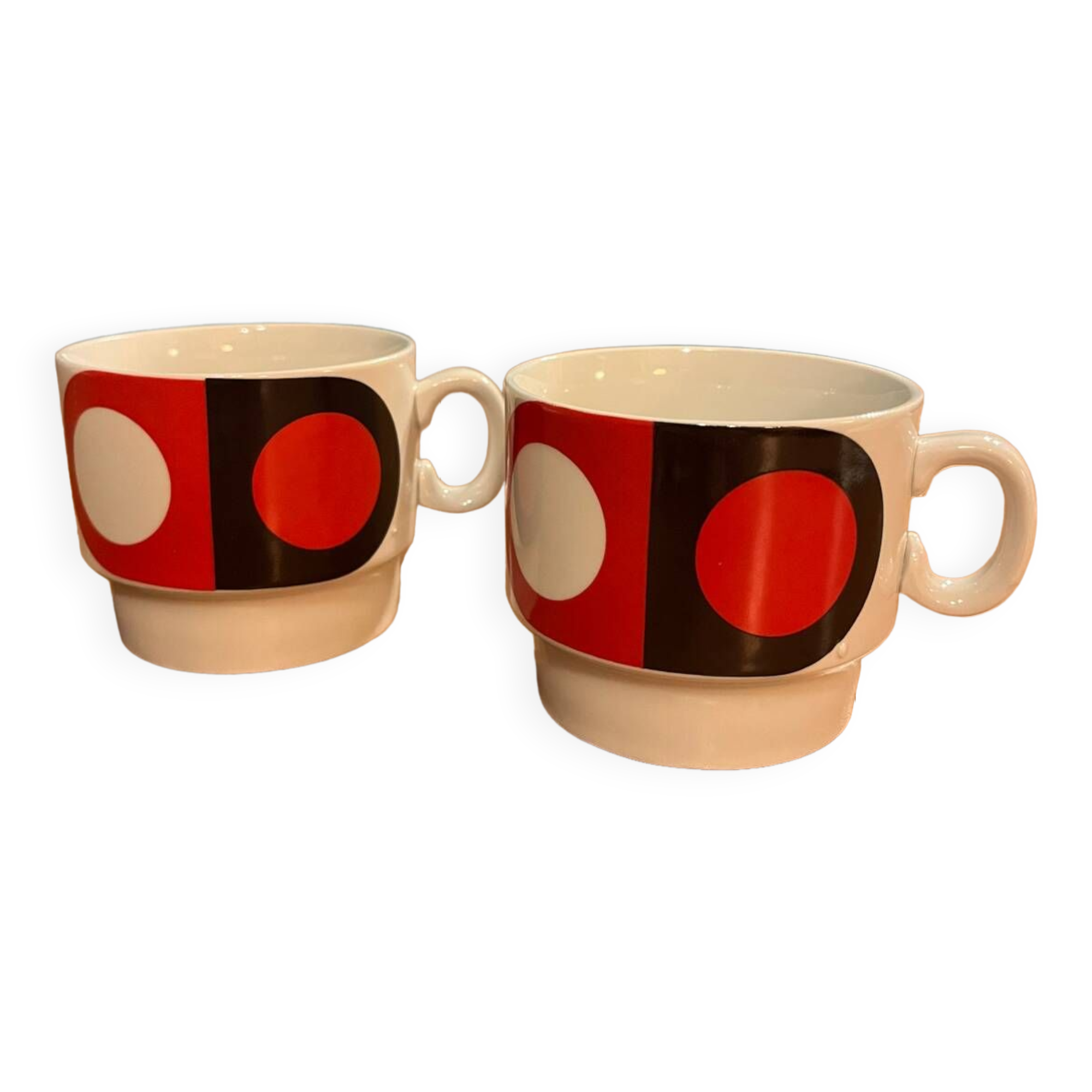 Duo of Italy porcelain cups