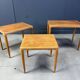 H.W. Klein. Bramin, three set tables/side tables, oak, 1960s, Denmark