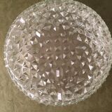 Glass globe worked with bubble effect for ceiling lamp