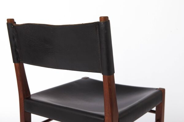 Ensemble de 3 chaises de salle à manger Helmut Magg – Modèle 3024 pour Deutsche Werkstätten