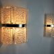 Pair of wall lamps by Kaiser Leuchten, frosted glass, Germany, 1960