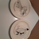 6 dessert plates " Les Parisiennes de Kiraz "