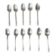 Apollo silver metal mocha spoons