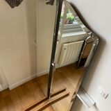 Pair of bevelled mirrors 44.5x168 cm