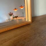 Danish vintage pine mirror - mid-century mirror