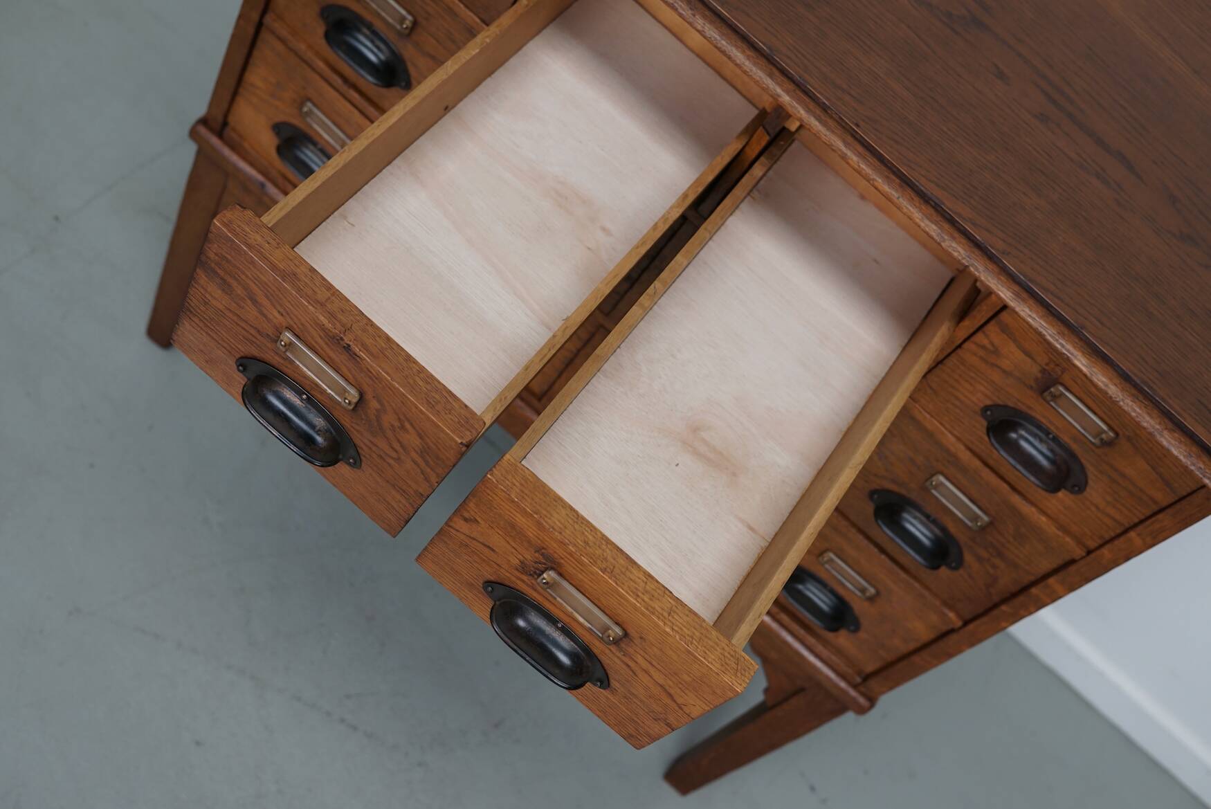 Dutch Oak Apothecary / Filing Cabinet, 1930s