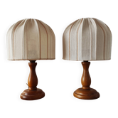 Pair of Scandinavian-style bedside lamps, 1990