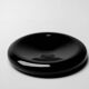 Charles Pfister black Murano glass bowl for Salviati, Italy, circa 1970.