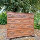 Commode En Bois Naturel D’époque XVIII Eme Siècle, Travail étranger