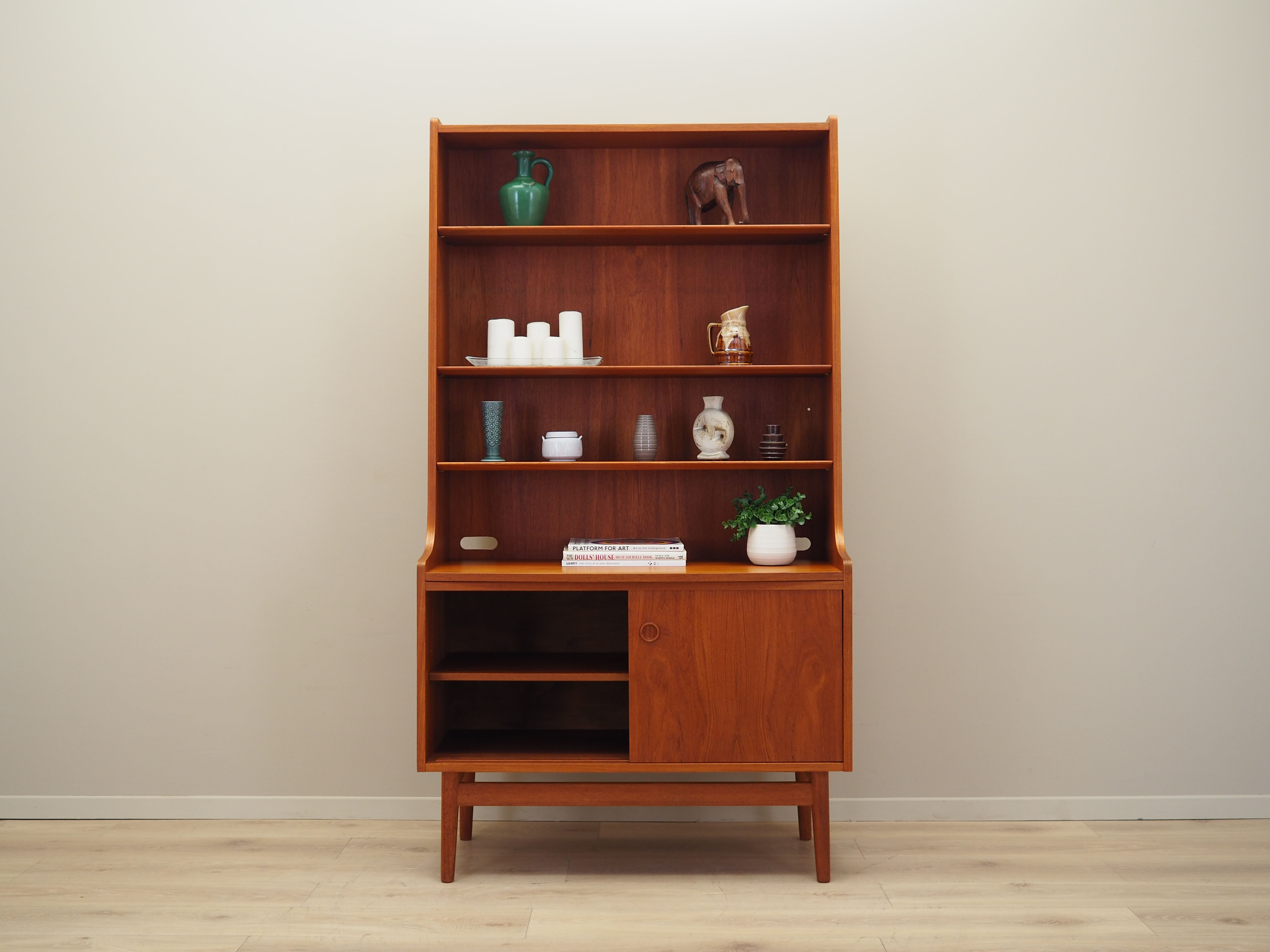 Teak bookcase, Danish design, 1970s, designer: Johannes Sorth