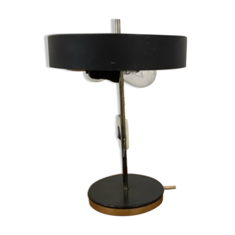 Lampe de bureau vintage EFC noir et cuivre