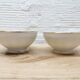Pair white and gold bowls
