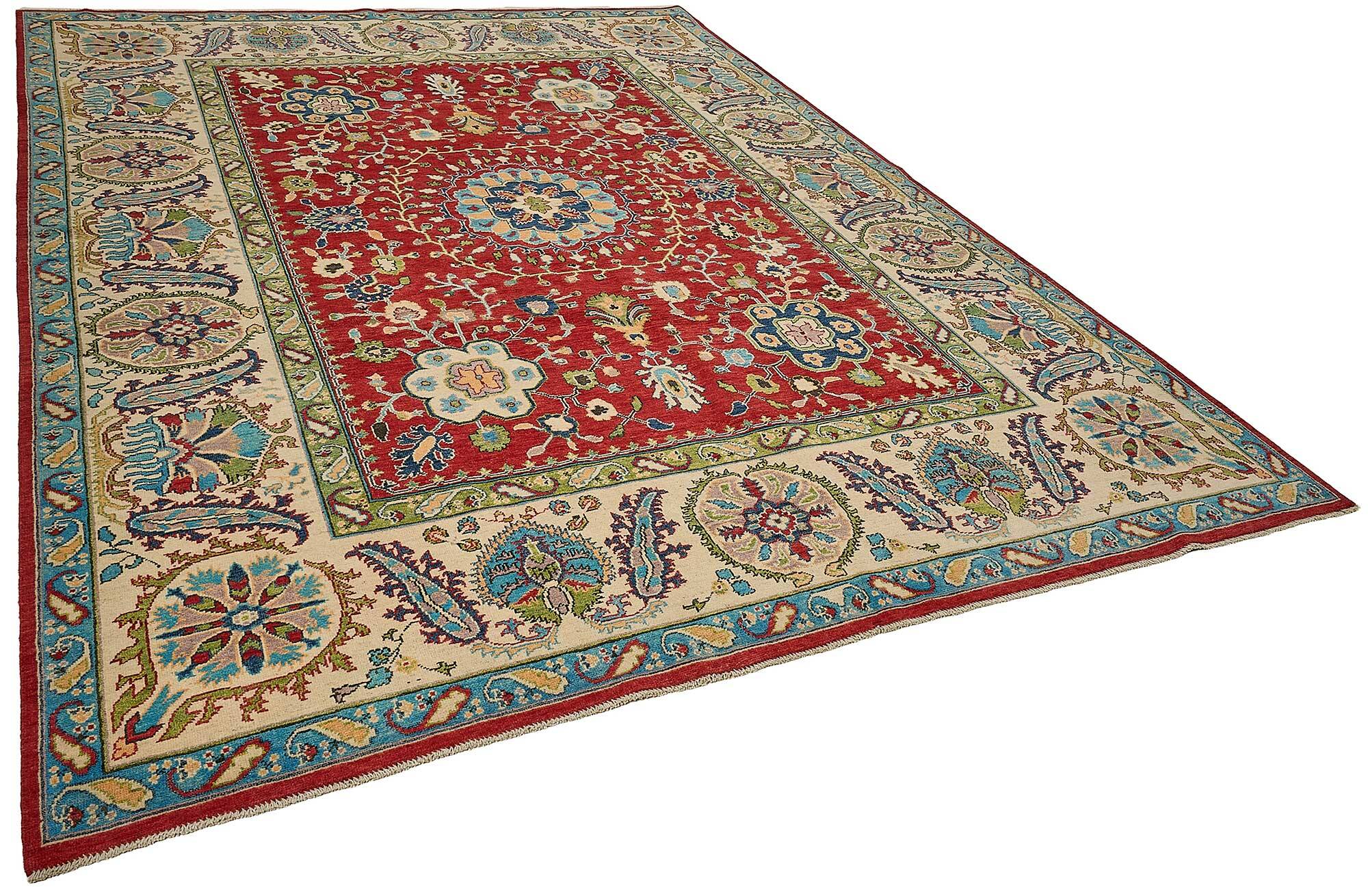 Turkish Handknotted Wool Oushak Rug 255 cm x 340 cm