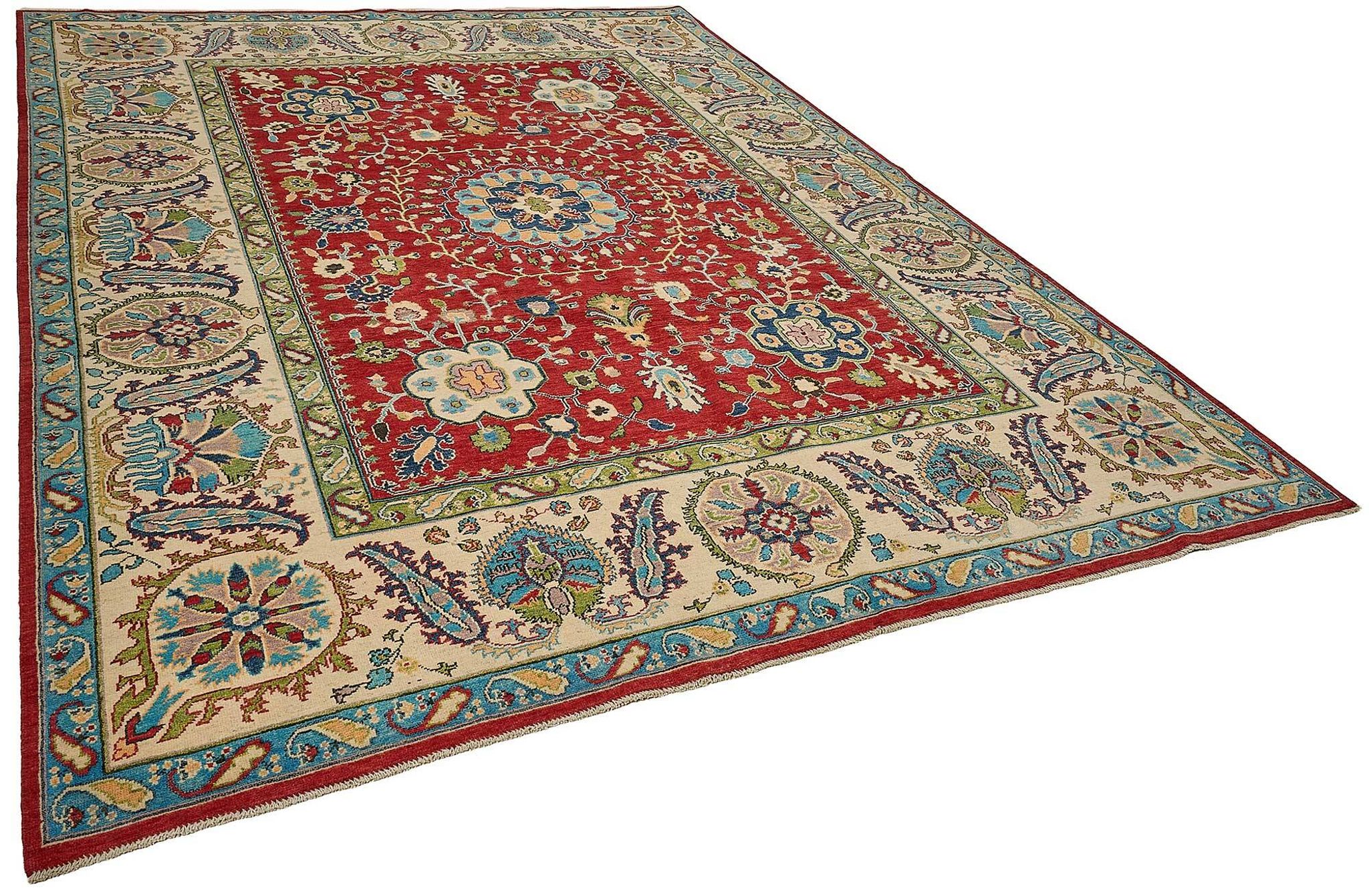 Turkish Handknotted Wool Oushak Rug 255 cm x 340 cm