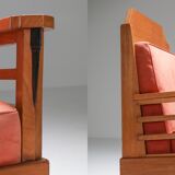 Pair of club chairs art deco Europe 1960