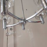 Pendant lamp, the vintage ustre 70's delmas