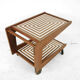 Cart bar teak with pattern maze 1960 s