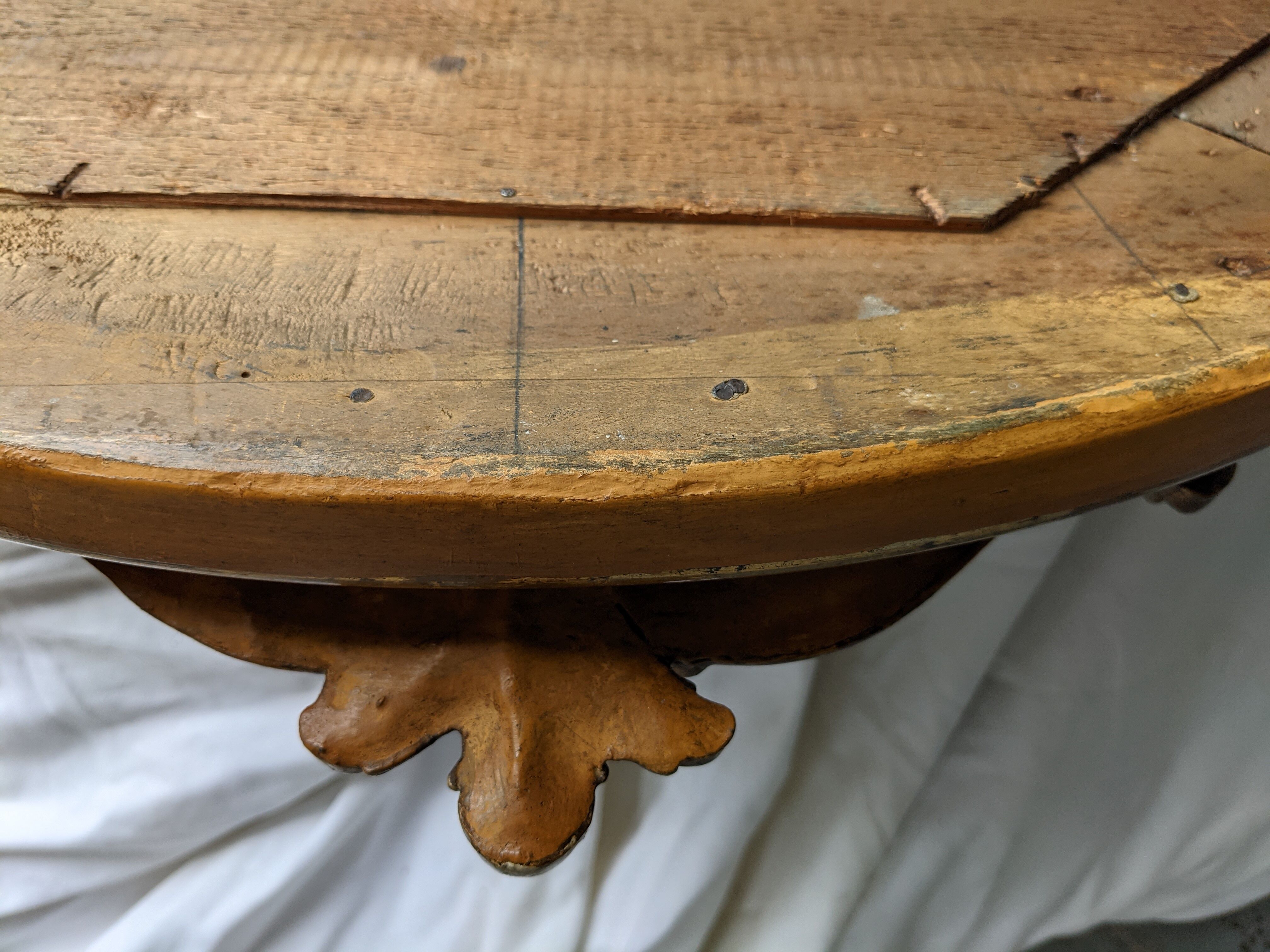 Old beveled mirror
