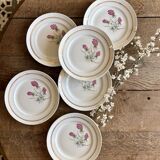 Set of 6 vintage dinner plates - Moulin des Loups