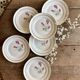 Lot de 6 assiettes plates vintage - Moulin des Loups