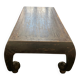Large antique Chinese black table made of patinated solid wood.