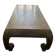 Large antique Chinese black table made of patinated solid wood.
