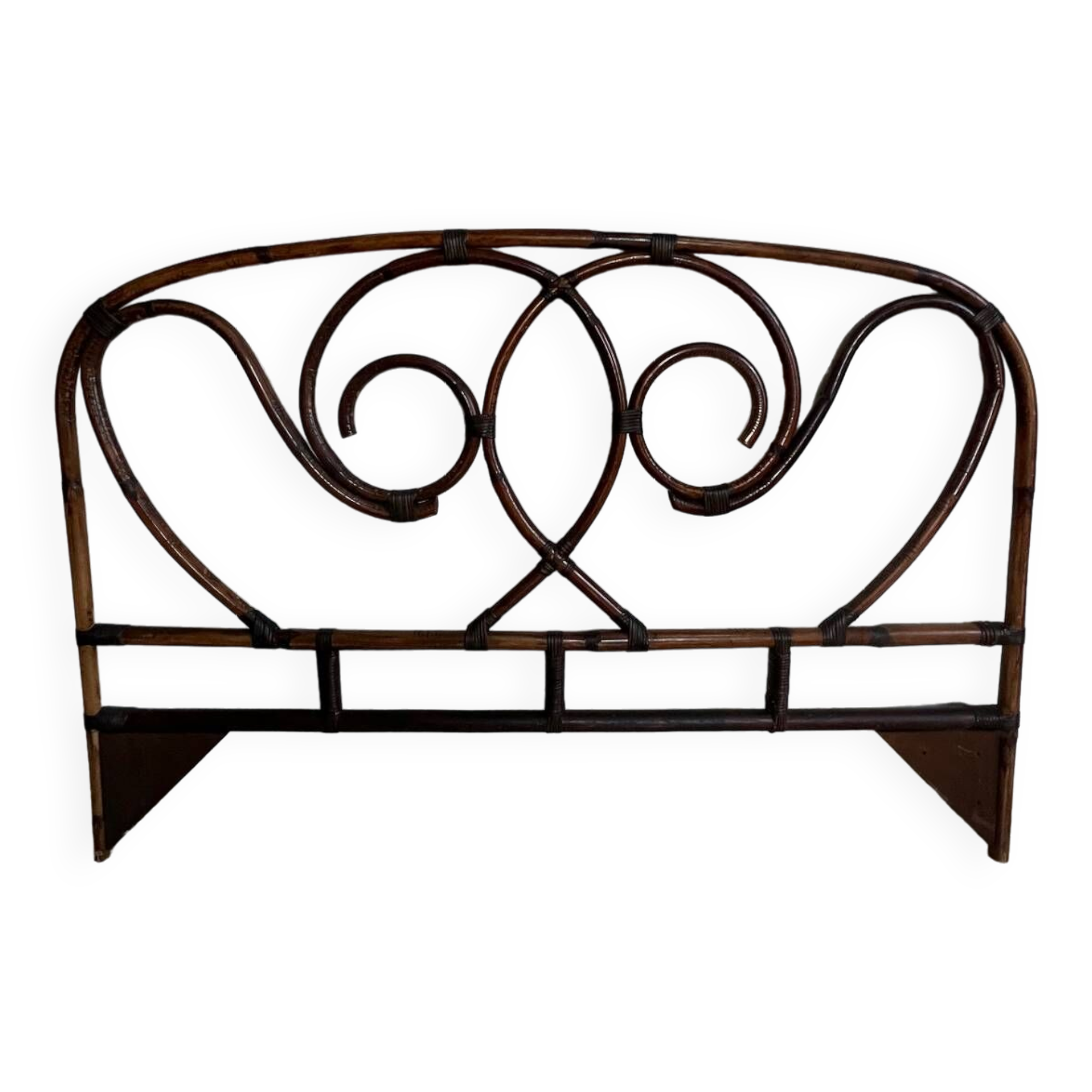 Rattan headboard