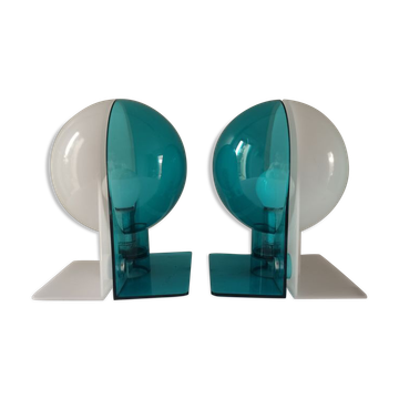 Pair of Italian lamps Guzzini Sirio