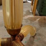 Barovier & Toso tripod floor lamp in gilded Murano glass 1930/40