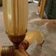 Barovier & Toso tripod floor lamp in gilded Murano glass 1930/40