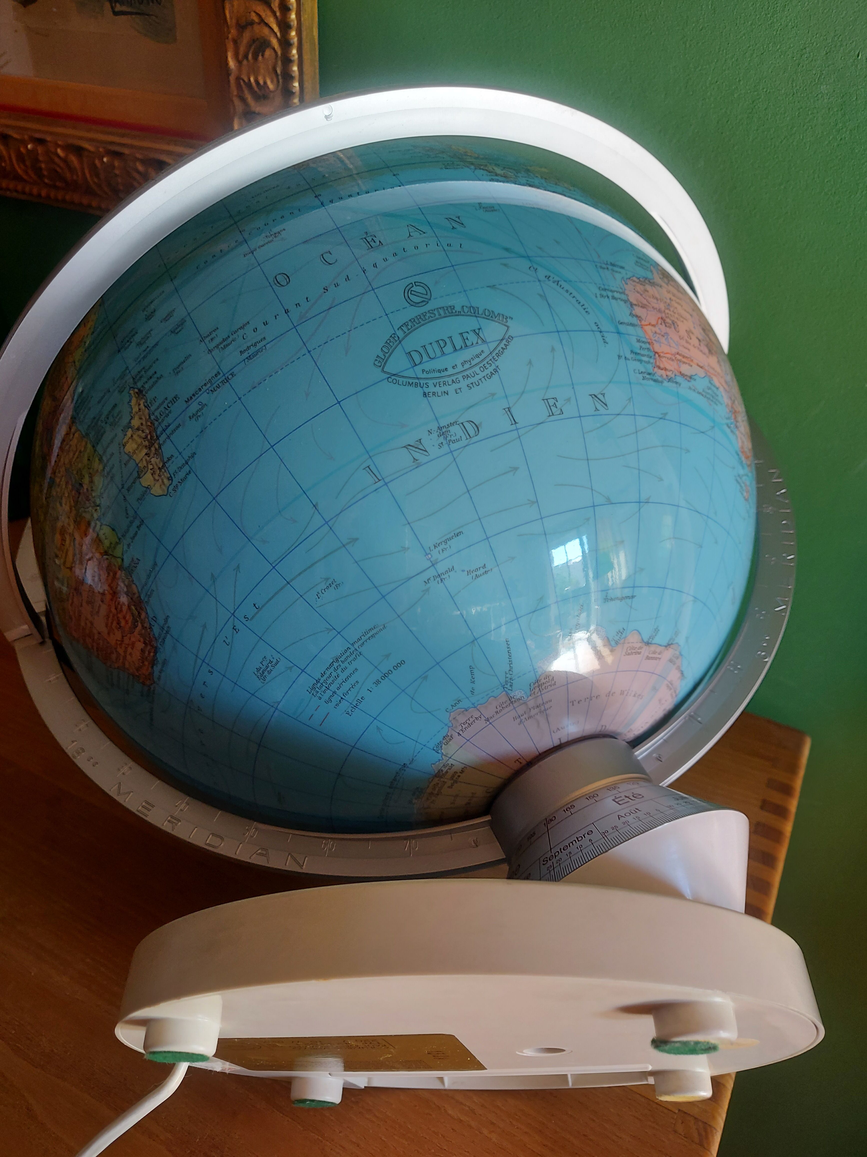 Luminous globe Columbus70'S , Columbus Verlag , Paul Oestergaard