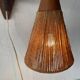 Teak wall lamp with natural ropes by Ib Fabiansen for Fog & Mørup, 1960s, Denmark.