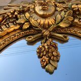 Gilded wooden mirror Regency style 54 x 95 cm