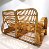 Paul Frankl Design Rattan Two-Seater Sofa, 1940