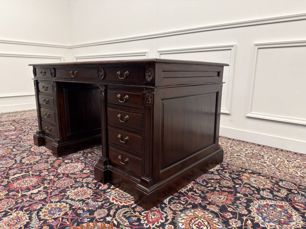 Classic English Chesterfield Desk