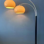 Dijkstra Mid-Century double arc mushroom floor lamp