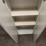 Bathroom cabinet in white metal 1960