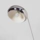 Chrome space age floor lamp from the 70s with adjustable rod arm