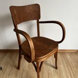 Fauteuil accoudoirs bois