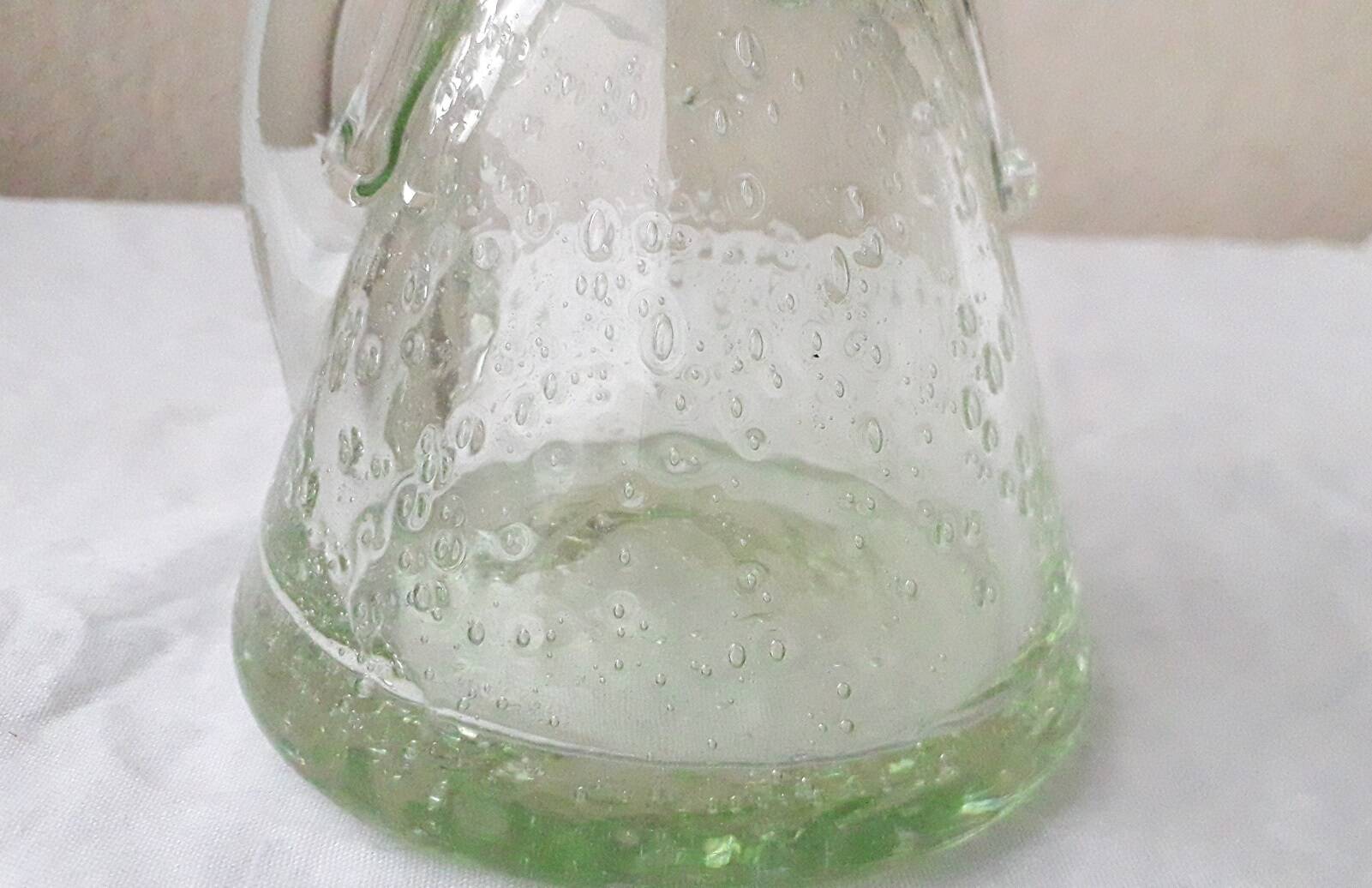 Bubble glass candle holder