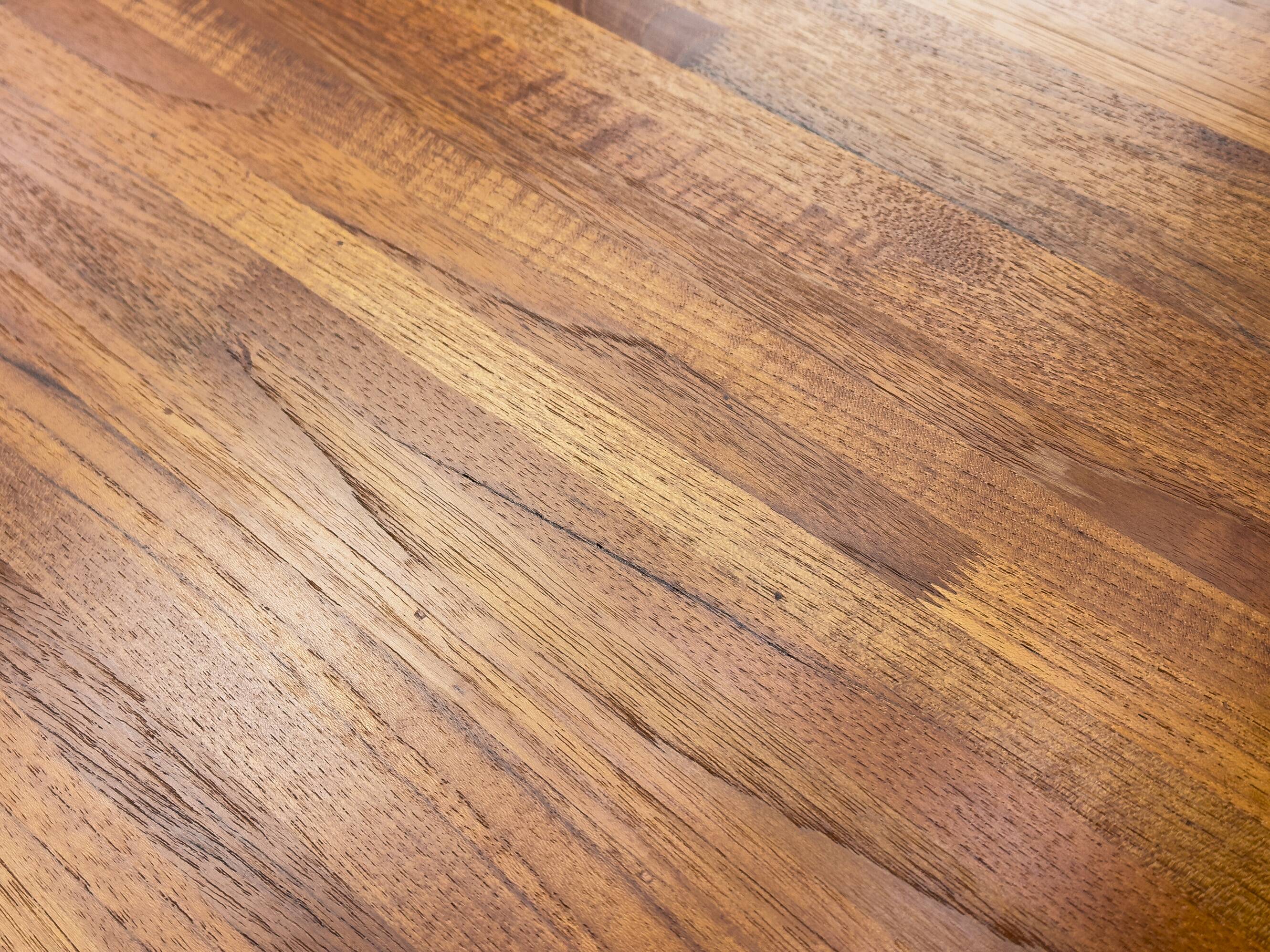 Round Dining Table in Solid Teak, 1970s