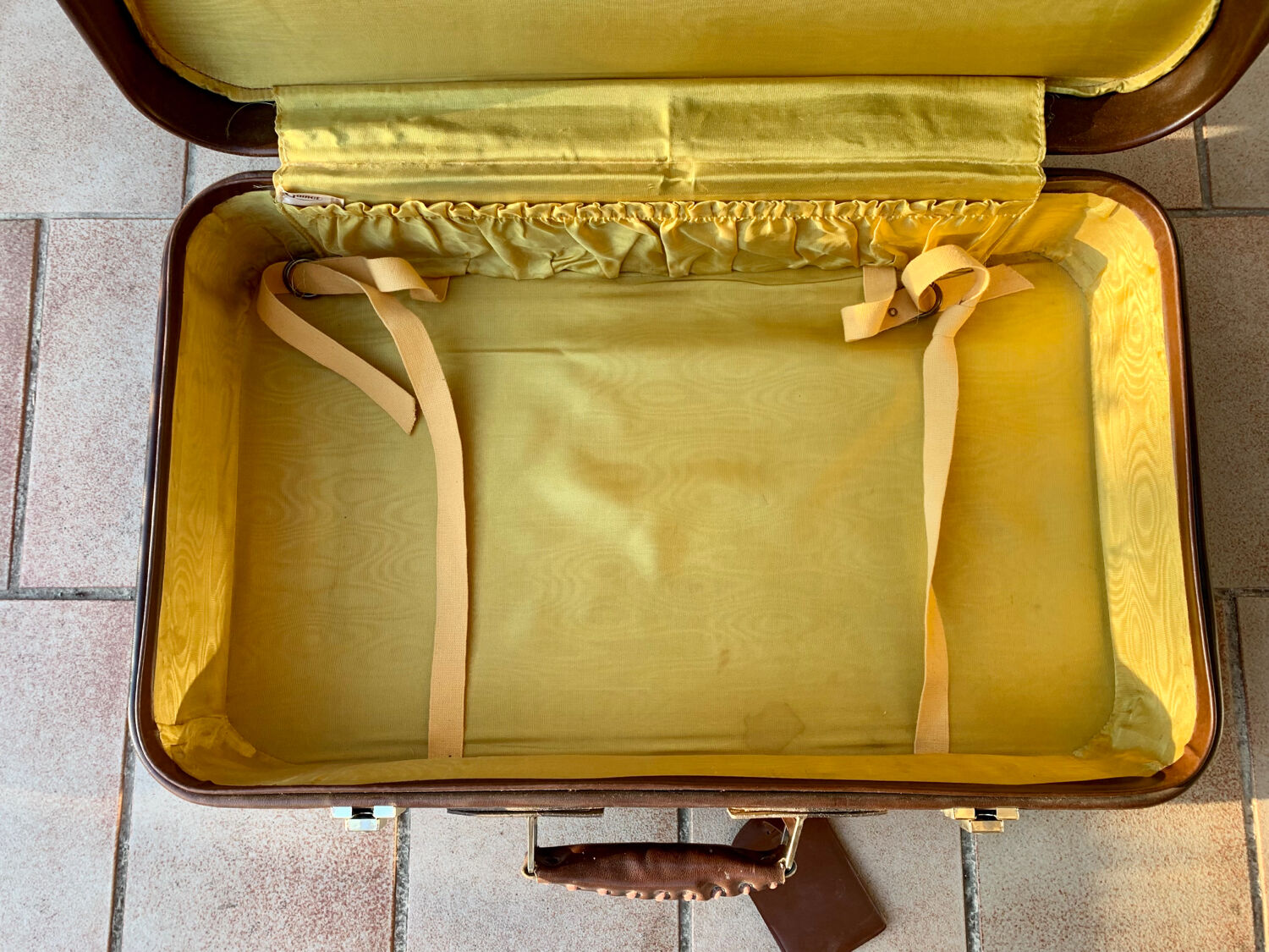 Antique leather suitcases