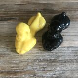 Lot of 12 vintage poodle-shaped knife holders