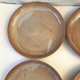 10 small plates made of vintage sandstone