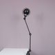 1950s Table clamp lamp in black metal, recent edition model SI332/ Jieldé,