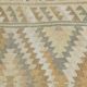 Tapis de couloir Kilim beige et bleu délavé 3x8, tapis turc, décoration de ferme, 81x254 cm