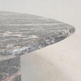 Italian marble leaf shape coffee table, 1980's